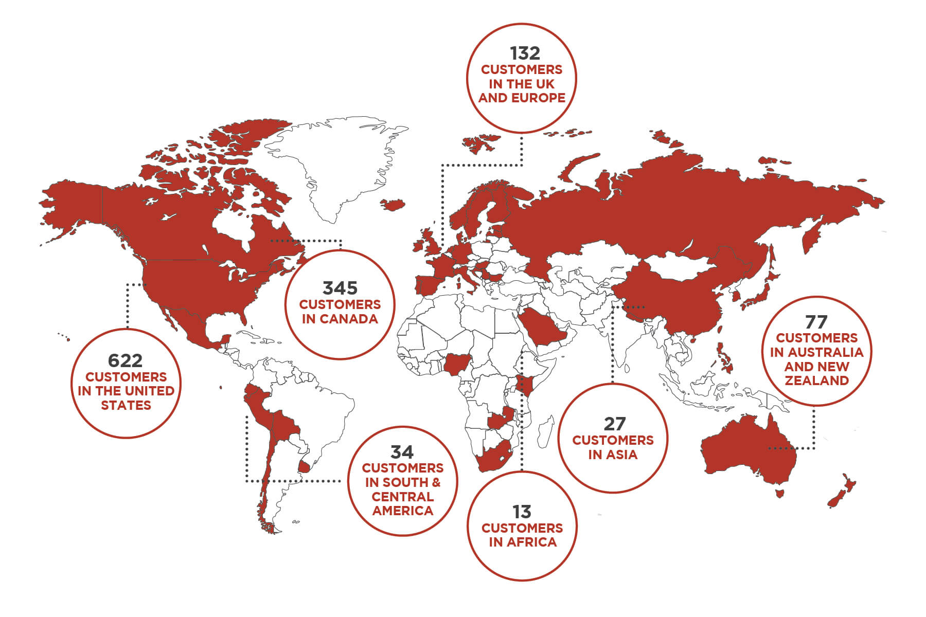 Cask Customer Global Map
